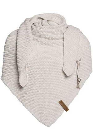 Knit Factory Schal Coco Dreiecksschals 190x85 cm Glatt Beige, (1-St), Schal Strickschal Umhängetuch Tuch Strickware - Verkäufer: Bettklusiv GmbH