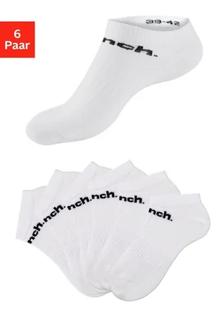 Bench Sportsocken (Packung, 6-Paar) Sneakersocken mit klassischem Logoschriftzug