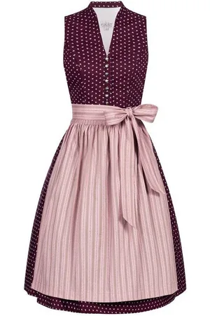 Nübler Trachtenkleid Dirndl midi Rita in Weinrot-Rosa von - Verkäufer: Trachtenhof