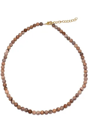 Firetti Collier Schmuck Geschenk Halsschmuck Halskette Farbstein Edelstein Jaspis, Made in Germany - mit Jaspis