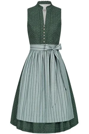 Nübler Trachtenkleid Dirndl midi Jette in Petrol von 2 teiliges Set aus Damen Dirndl kurz und Schürze, moderne Tracht - Verkäufer: Trachtenhof