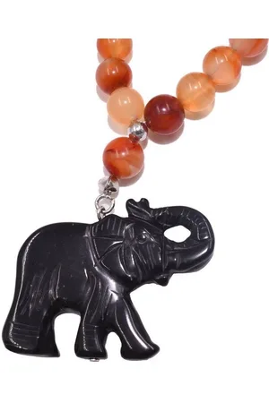 Firetti Kette mit Anhänger Schmuck Geschenk Halsschmuck Halskette Steinkette Karneol, Made in Germany - mit Karneol