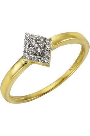 ELLEN K. Fingerring 375 Zirkonia