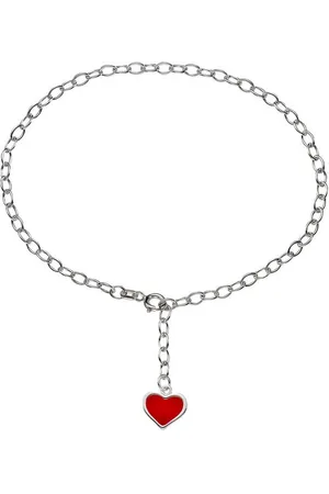 Firetti Fußkette mit Anhänger Schmuck Geschenk Silber 925 Körperschmuck Ankerkette, mit Lack
