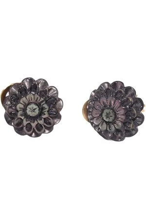 Firetti Paar Ohrclips Schmuck Geschenk Ohrschmuck ohne Ohrlöcher Abalone Blumen, Made in Germany - mit Abalone-Perlmutt