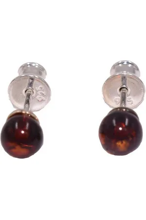 Firetti Paar Ohrstecker Schmuck Geschenk Ohrschmuck Bernstein, Made in Germany - mit Bernstein