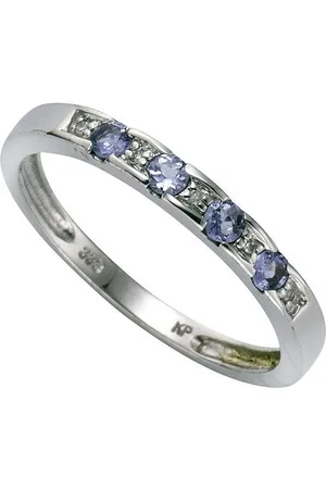 ELLEN K. Fingerring Gold 333 mit Tansanit und Diamant 0,025ct.