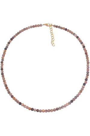 Firetti Collier Schmuck Geschenk Halsschmuck Halskette Farbstein Edelstein Mondstein, Made in Germany - mit Mondstein