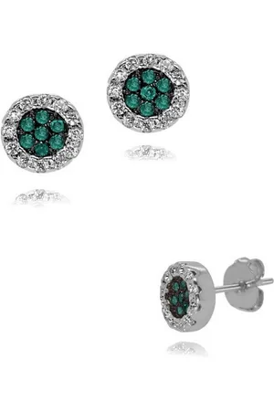 Firetti Paar Ohrstecker Schmuck Geschenk Silber 925 Ohrschmuck Glitzer, Made in Germany - mit Zirkonia (synth)