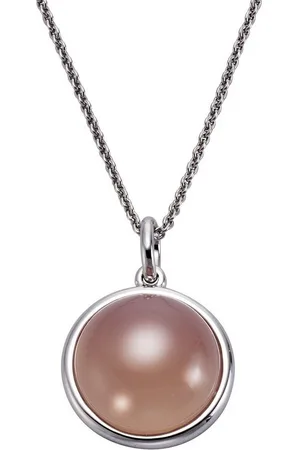 Jamelli Kette mit Anhänger 925 Silber Rosenquarz