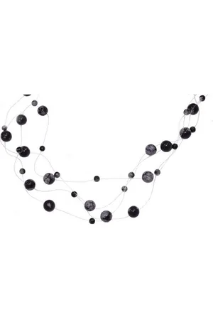 Firetti Collier Schmuck Geschenk, Schwebende Kugeln, Made in Germany - mit Obsidian