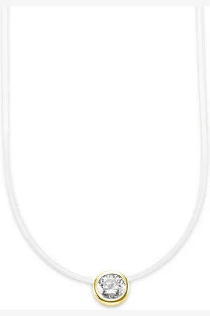 Bruno Banani Kette mit Anhänger Schmuck Geschenk Silber 925 Halsschmuck Halskette Stein Gold o. Silber, mit Zirkonia (synth)