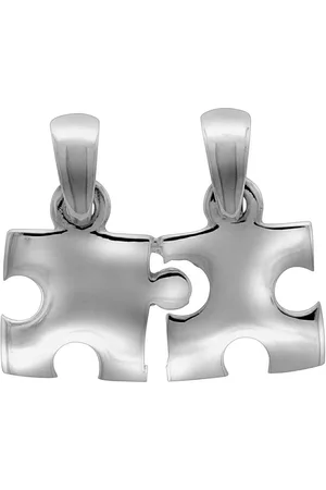 vivance collection Kettenanhänger 925 Sterling Silber rhodiniert 2tlg. Puzzle