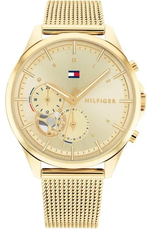 Tommy Hilfiger Multifunktionsuhr QUINN 1782417, Quarzuhr, Armbanduhr, Damenuhr, Datum, Edelstahlarmband