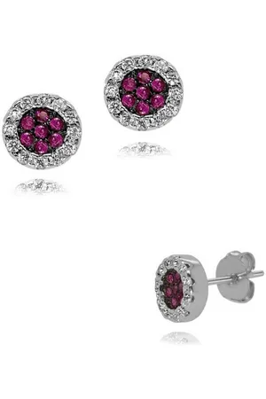 Firetti Paar Ohrstecker Schmuck Geschenk Silber 925 Ohrschmuck Glitzer, Made in Germany - mit Zirkonia (synth)