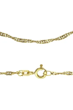 Firetti Collierkettchen Schmuck Geschenk Gold 333 od 585 Singapurkettengl. in mehreren Breiten, Made in Germany
