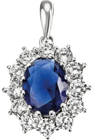 Firetti Kettenanhänger Schmuck Geschenk Silber 925 Halsschmuck Anhänger Lady D Royal, mit Glasstein, Zirkonia (synth)