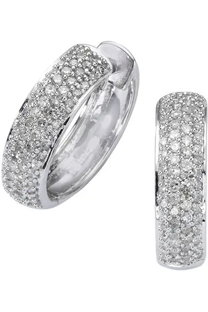 ELLEN K. Paar Creolen Gold 585 mit 130x Diamant zus. 0,50ct.