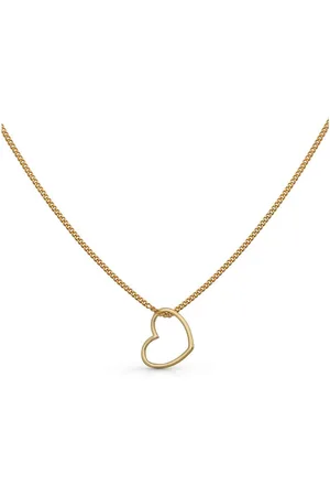 Orolino Kette mit Anhänger Gold 375 mit Herz-Anhänger 42/45cm lang