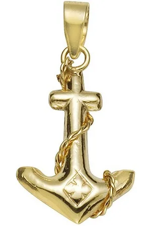 vivance collection Kettenanhänger 333 Gold Motiv Anker