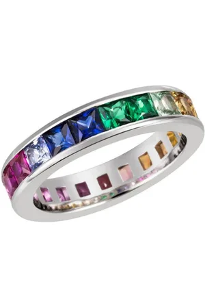 Firetti Fingerring Schmuck Geschenk Silber 925 Silberring Regenbogen, mit Zirkonia (synth)