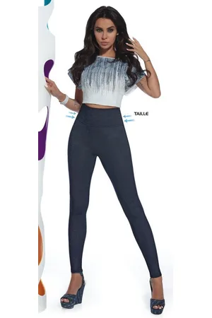 Basbleu Shapingleggings Formende Shapeleggings Jeans-Optik - Verkäufer: Firstclass Trendstore