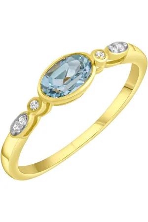 Firetti Fingerring Schmuck Geschenk Silber 925 Silberring, mit Blautopas (behandelt), Zirkonia (synth)