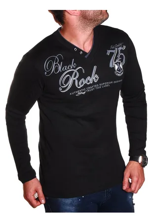 Blackrock Henleyshirt Langarm-Henleyshirt mit Farbdruck - Verkäufer: Zahida Fashion GmbH