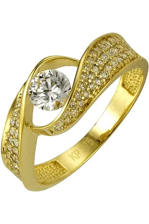 CELESTA Fingerring 375 Gold mit Zirkonia weiß