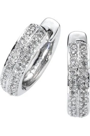 ELLEN K. Paar Creolen Gold 585 mit 40x Brillant zus. 0,10ct.