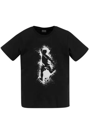 Kidsworld T-Shirt Mit lässigem FUSSBALLER - Druck Kurzarm, Basic-Passform, mit stylischem Druck, Rundhalsausschnitt