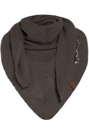Knit Factory Schal Coco Dreiecksschals 190x85 cm Glatt Braun, (1-St), Schal Strickschal Umhängetuch Tuch Strickware - Verkäufer: Bettklusiv GmbH