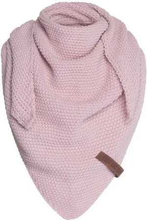 Knit Factory Schal Coco Dreiecksschals 140x60 cm Glatt Rosa, (1-St), Schal Strickschal Umhängetuch Tuch Strickware - Verkäufer: Bettklusiv GmbH