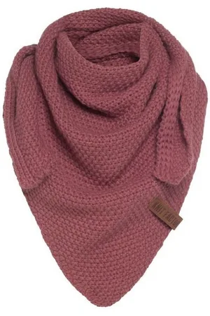 Knit Factory Schal Coco Dreiecksschals 140x60 cm Glatt Rot, (1-St), Schal Strickschal Umhängetuch Tuch Strickware - Verkäufer: Bettklusiv GmbH