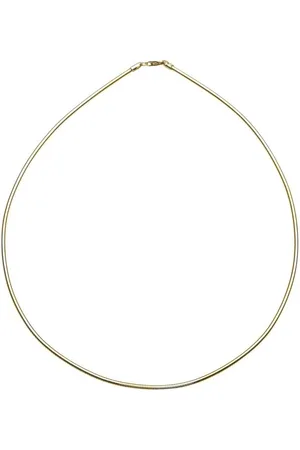 Ostsee-Schmuck Silberkette - Omega 3,0 mm - Silber 925/000, vergoldet -, (1-tlg) - Verkäufer: