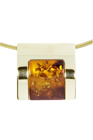 Ostsee-Schmuck Kette mit Anhänger - Gleiter-Urte - Gold 333/000 - Bernstein (2-tlg) - Verkäufer: