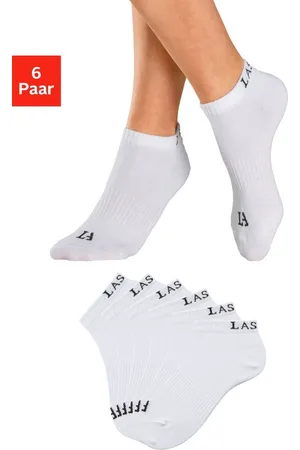 Lascana Sneakersocken (Packung, 6-Paar) mit eingestricktem Marken Logo