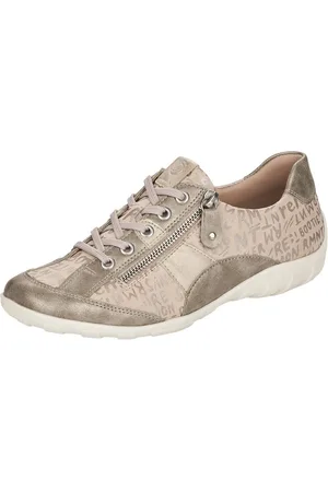 Remonte Schnürschuh mit feinem Metallic-Schimmer, Freizeitschuh, Halbschuh, Schnürschuh
