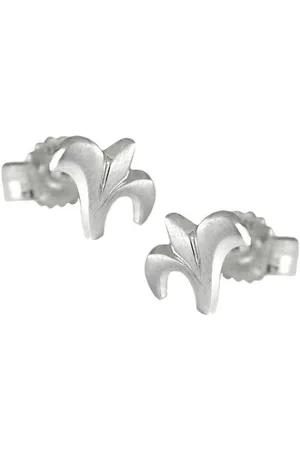GALLAY Paar Ohrstecker Ohrring 7x6mm kleine Blüte mattiert Silber 925 (1-tlg) - Verkäufer: Cats Collection