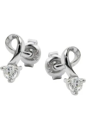 GALLAY Paar Ohrstecker Ohrring 10x6mm mit Zirkonia gefasst rhodiniert Silber 925 (1-tlg) - Verkäufer: Cats Collection