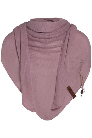 Knit Factory Schal Lola Dreiecksschals 190x85 cm Glatt Rosa, (1-St), Schal Strickschal Umhängetuch Tuch Strickware - Verkäufer: Bettklusiv GmbH