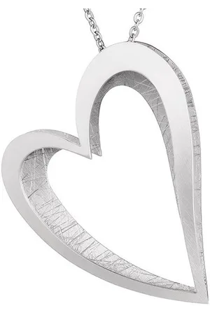 ERNSTES Kettenanhänger Anhänger Herz Edelstahl groß 44 x 54 mm AN881 - Verkäufer: Schmuck-Uhren-Trends