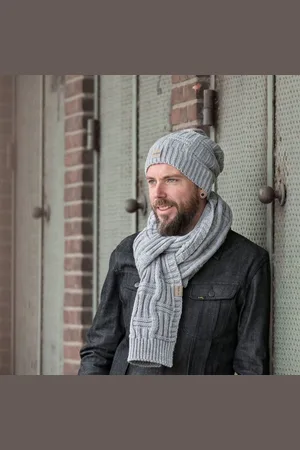 Knit Factory Schal Bobby Schals 200x30 cm Glatt Grau, (1-St), Schal Strickschal Umhängetuch Tuch Strickware - Verkäufer: Bettklusiv GmbH