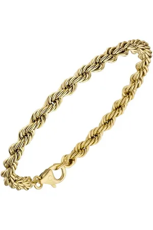 Jobo Goldarmband, Kordelarmband 585 Gold 19 cm