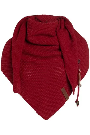 Knit Factory Schal Coco Dreiecksschals 190x85 cm Glatt Rot, (1-St), Schal Strickschal Umhängetuch Tuch Strickware - Verkäufer: Bettklusiv GmbH