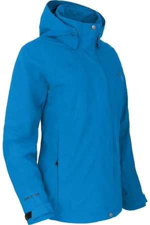Bergson Regenjacke ROCKRIDER THERMO Damen Regenjacke, leicht wattiert, 12000 mm Wassersäule, Langgrößen - Verkäufer: