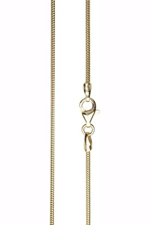 Ostsee-Schmuck Silberkette - Schlange 1,2 mm - Silber 925/000, vergoldet -, (1-tlg) - Verkäufer: