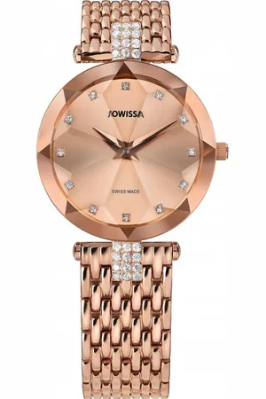 JOWISSA Quarzuhr J5.634.M Facet Strass Damenuhr 29mm 5ATM J5.634.M Facet Strass Damenuhr 29mm 5ATM - Verkäufer: Timeshop24