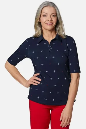 GOLDNER Poloshirt Bildschönes Druck-Poloshirt - Verkäufer: