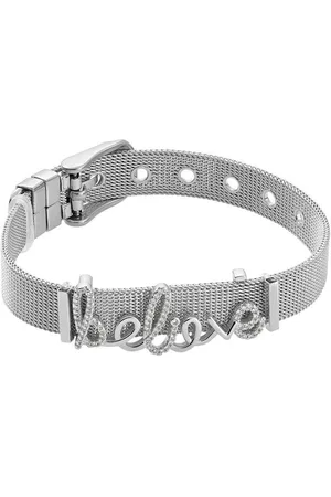Heideman Armband Mesh Armband Believe poliert (Armband, inkl. Geschenkverpackung), Charms sind austauschbar - Verkäufer: